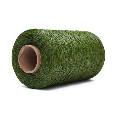 China Landscape Plastic Fibrillated Grass Yarn Synthetic With PP And PE Material for sale