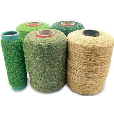 China PE Monofilament Artificial Grass Yarn Synthetic Turf Raw Materials Fibrillated for sale
