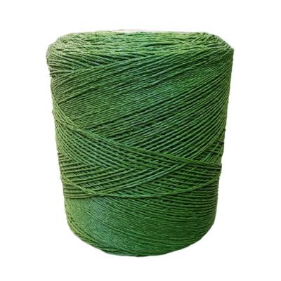 China Green Artificial Grass Yarn Thread Fiber Colorful PE PP Synthetic Turf Material for sale