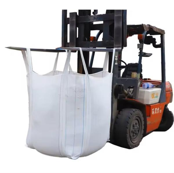 Quality Heavy Duty Bulk Ton Bag Belt Flat Bottom With Reinforced Sling UV Treated for sale