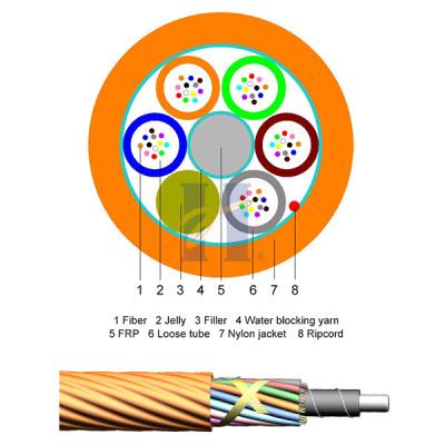 China G657A1 60 Core Micro Fiber Optic Cable Air Blowing Metal Free for sale