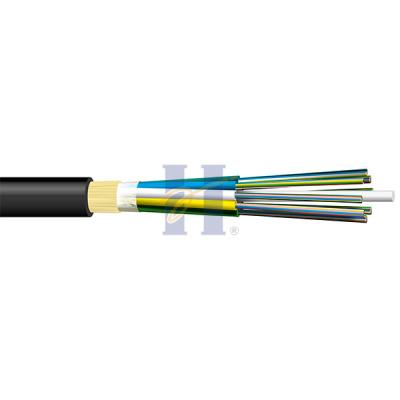 China 24 Core FRP Self Supporting Aerial Adss Fibre Cable G652D HDPE Or AT Jacket for sale