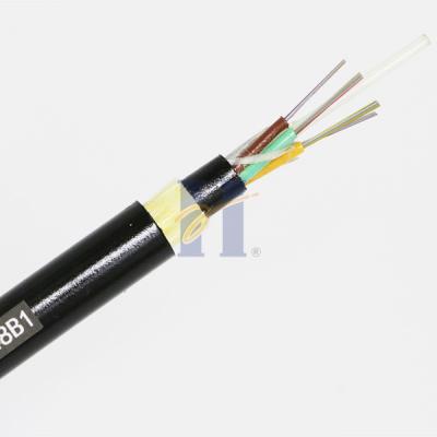 China HDPE Jacket ADSS Fiber Cable 96 Core Overhead Line G652D for sale