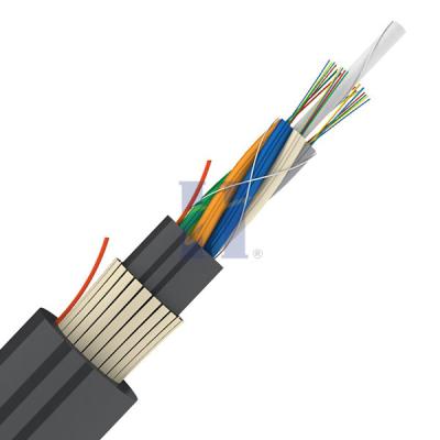 China palmo aéreo el 150m del cable de fribra óptica al aire libre del cable de la fibra de 72F ADSS en venta