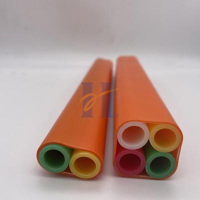 China Multi Rohr-Luft-geblasene Faser Microduct HDPE Microduct für Lichtwellenleiter-Kabeleinbau zu verkaufen