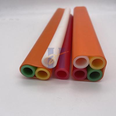 China Los tubos interiores del HDPE 4WAY 10/8m m ventilan la fibra soplada Microduct para la instalación que echa en chorro del aire en venta