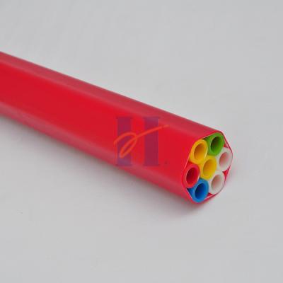 Chine Fibre enflée Microduct d'air de la gaine 7WAY 10/8mm de HDPE ou de LSZH pour le nettoyage au jet de câble à vendre