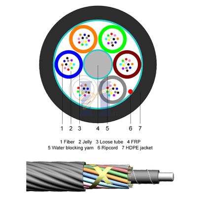 China 72F cable óptico soplado A-D (ZN) 2Y 9/125 del aire de la fibra G.G652D para FTTD en venta