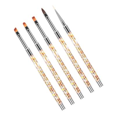 China Nail art tools Acrylic diamond drawing pen nail brush Gel Brush set crystal carving phototherapy painting pen for sale