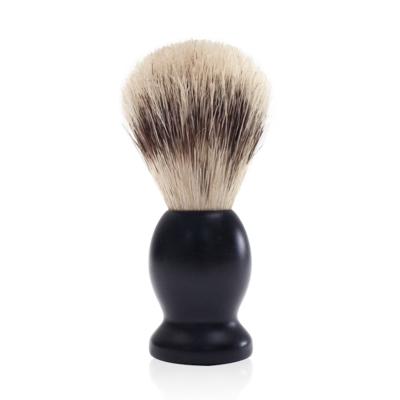 China Luxury Shave Brush for Home or Travel Wooden Handle High End Synthetic Hair Shaving Brush for sale