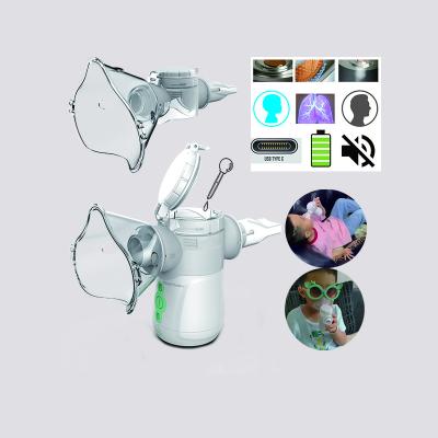 China máquina de respiración del inhalador de la tos del canal de los 3μM Mesh Kids Nebulizer Machine Dual en venta