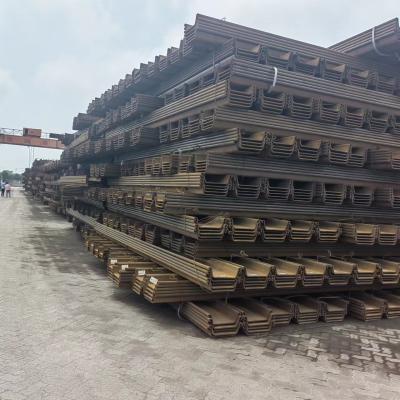 China High Strength Q235 Larssen Sheet Piles Water Resistant for sale