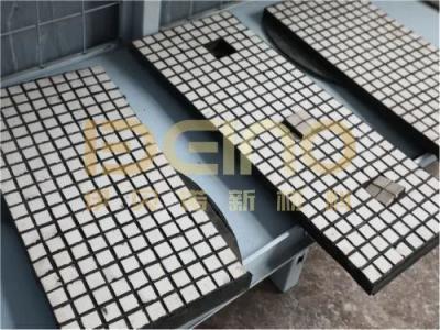 China Industrial Rubber Ceramic Liners Abrasion Resistant For Chutes, Pipes for sale