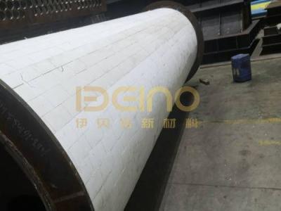 China Codo revestido con cerámica versátil Tubo de cerámica resistente al desgaste en venta