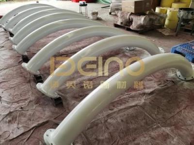 China Heat Resistance Alumina Ceramic Pipe Ceramic Lined Steel Composite Pipe for sale