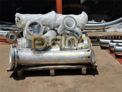 Chine Industrial Ceramic Pipe Lining 500mm Diameter For Abrasive Material Transport In Cement Plants à vendre