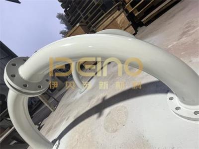 中国 Light Weight Wear Resistant Ceramic Lined Pipe Fitting Customized Length For Mining Industry 販売のため