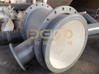 China Tubo de cerâmica resistente ao desgaste ISO com revestimento cerâmico composto tipo Y Tee à venda
