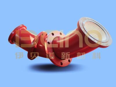 China High Strength Alumina Wear Resistant Ceramic Pipe For Industrial Glazed Surface for sale
