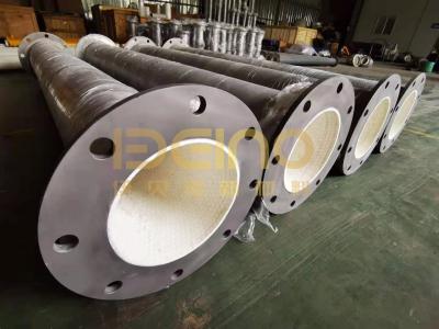 China Tubos cerâmicos resistentes ao desgaste de prata Certificado ISO em usinas de energia à venda