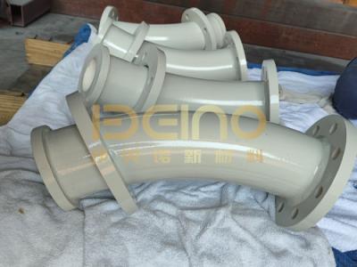China Tubo de cerámica resistente al desgaste de gran diámetro OEM de parche Tubo compuesto de cerámica en venta
