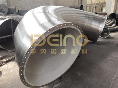 Китай Интегральная керамическая износостойкая труба ODM Керамическая облицованная труба локти продается