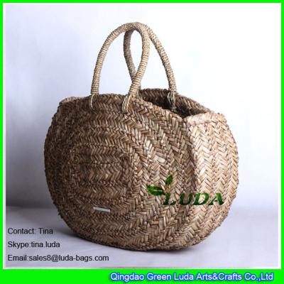 China LUDA best handbags handmade lady straw handbags fashion seagrass straw hobo bags for sale