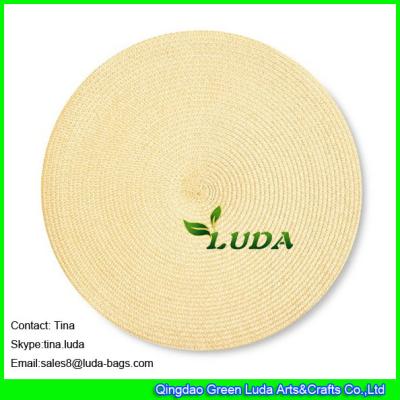China LUDA pp braided tabel placemats round personalized placemats canada for sale