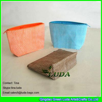 China LUDA ladys handbags purses for sale small  paper straw purse clutch bags en venta