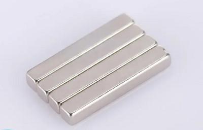 China Permanent Magnet Neodymium Bar Magnets Powerful N35 N38 Ni Cu Ni Coating for sale