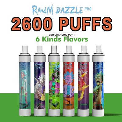 China Rechargeable RANDM Dazzle Vape Randm Dazzle Pro Rick And Morty 2600 Puff for sale