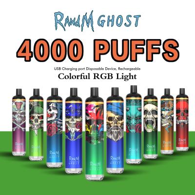 China 10ml RANDM Ghost 4000 Puff Disposable E Cig Vape FDA approval for sale