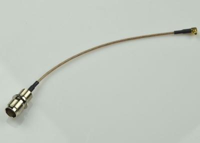 China Custom RF Cable Assemblies TNC Female To MMCX Male RG 174 Connector for sale