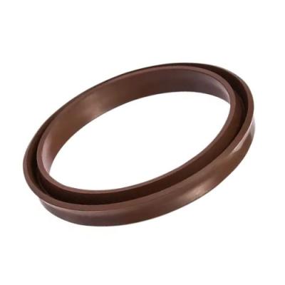 China Sellos para cilindros de aire de color marrón cuadrado de fkm Sellos de anillo V para aplicaciones industriales en venta