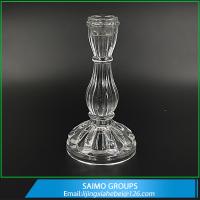 China SM-11167-0 Crystal Long-stemmed glass candle holder for sale