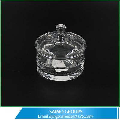 China SM-11051-0 Wholesale Fancy Hand Made Glass Candy Bowl With Lid for sale