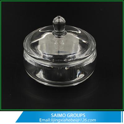 China SM-12325-0 Handmade Glass Round Sweet Jar Candy Buffet Jar for sale