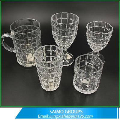 China Wholesale High Quality Handmade Wholesale Table Drinking Glassware Sets for sale