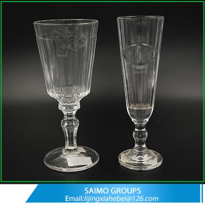 China Wedding Use Handmade Clear Champagne Glass Wholesale for sale
