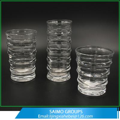 China Wholesale Wedding Centerpieces 3 Set of Clear Glass Vase for sale