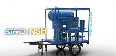 China Mobile Type With Trailer Vacuum Transformer Oil Purifier / Oil Purification System en venta
