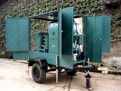 Китай Mobile Vacuum Transformer Oil Purifier Machine For Dehydration Degassing продается