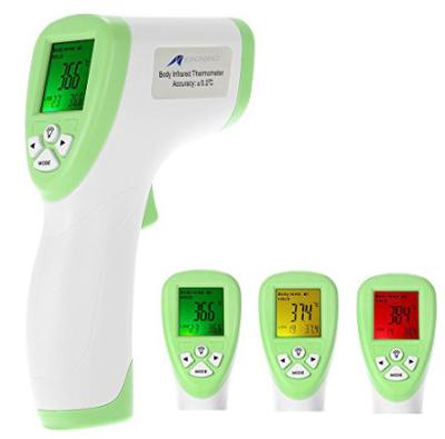 Китай Не медицинское использование термометра лба контакта ультракрасное с 3 цветами подпирает свет продается