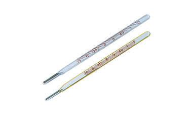 China White / Yellow Color Mercury Clinical Thermometer With Ce Certificate for sale