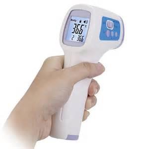 China Termómetro médico de la frente de la respuesta rápida, no arma de la temperatura del contacto en venta