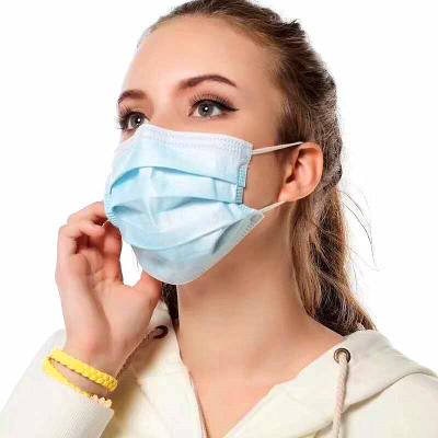 China Breathable Earloop Face Mask , Blue Surgical Mask Dustproof Eco Friendly for sale