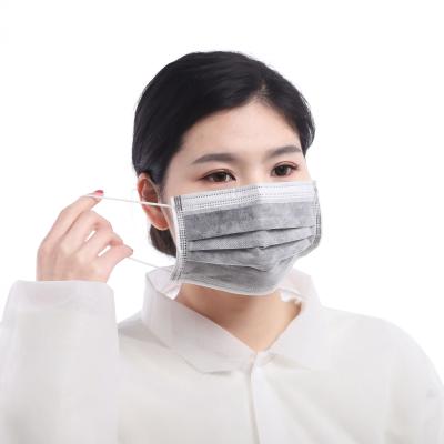 China Breathable Disposable Carbon Filter Face Mask Liquid Proof Non Stimulating Feeling for sale
