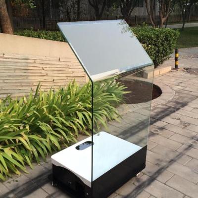 China Película de proyección trasera 30 pulgadas holo quiosco de vidrio transparente interactivo tocante quiosco en venta