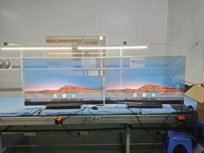 China 55'' 30'' Self Emission Capacitive Touch Display PCAP Table Stand Transparent OLED Signage for sale