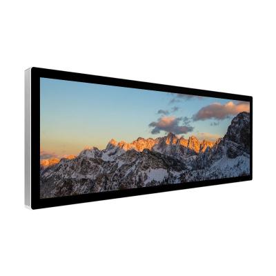 China Easy Connection Stretched Bar Lcd Display For Supermarket 1920x540 Max Resolution for sale